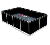Above Ground Fish Pond with Metal Bracket, Durable Water Tank for Aquaculture, Ideal for Koi Turtles Garden Use, Outdoor Decor