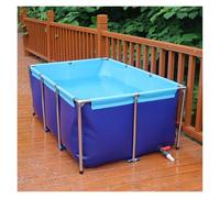 Above Ground Koi Pond, Durable PVC Aquaculture Tank for Indoor Fish Farming and Portable Water Storage