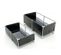 Above-Ground Koi Pond, Temporary Fish Tank, Transparent Viewing Panels, Large Aquarium, PVC Canvas & Steel Frame
