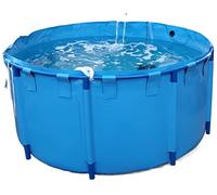 Above Ground Pool 3ft30ft Metal Frame Backyard Swimming Pool with Drain Valve Large/Mini Outdoor Relaxation Durable Blue Design for Family Fun