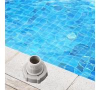 Above Ground Pool Drain Fitting, Compatible with P6-A1420 D1420 H1420, 1.5" ID x 1" OD, 3/4" Thread Garden Hose Adapter, Gray