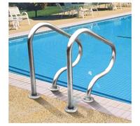 Above Ground Pool Ladder Handrail,Swimming Handrail Railing,304 Stainless Steel Railing,250 LBS Load,with Quick Mount Base,for Indoor Outdoor Water Park