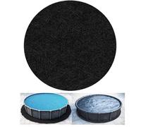 Above Ground Pool Liner Pad - 2025 Swimming Pool Ground Cloth Protector Mat 4.6m/15ft Black Mats for Enhanced Pool Protection and Comfort