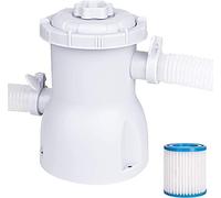 Above Ground Pool Pump And Filter - Pool Filter Pump Compatible For Bestway/Intex Pool, With Filter Pump Crystal Clear Above Ground Pool, And Filter Pump Cartridge