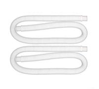 Above Ground Pool Pump Hose Replacement Set For 2 X 1 For 25 inch Accessory Hose Compatible with Krystal Cartridge and Brine Style Filtration Pumps Leak Proof (white)