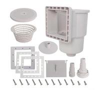 Above Ground Pool Skimmer Kit, Wall Skimmer 6-inch Pool Wall Cut Replacement, SP1091LX Above Ground Skimmer, For Effective Debris Capture