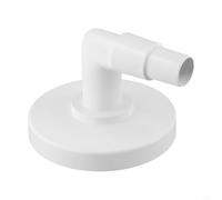 Above Ground Pool Skimmer Vacuum Hose Adapter Plate - 1-1/4 & 1-1/2 Inch Elbow, For Hayward SP1090 SP1091 SP1092, 6 Inch Diameter, Plastic White