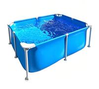 Above Ground Rectangular Swimming Pool for Kids & Family 120 400cm Metal Frame Compact Garden Pool Durable Steel Frame Ideal Outdoor Fun Easy Assembly Safe & Sturdy