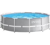 Intex 26710EH above ground pool Framed pool Round 6503 L Grey