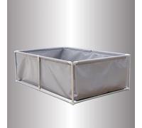 Above Ground Swimming Pool, Rectangular Steel Frame, Durable Outdoor Garden Pool for Family Fun, Easy Assembly