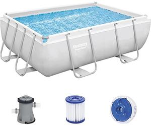 Above Ground Swimming Pool Set Bestway Power Steel 2.82m x 1.96m Rectangular