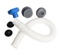 Above Ground Swimming Pool Water Jet Connector Kit with Skimmer Hose Adapter B Set Abs Pc Rubber Fittings for Inlet for Outlet Circulation Strainer Grid Plus Hole