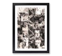 Above Lombard Street in San Francisco Framed Print | A2 Black Framed Wall Art | Ready to Hang | Modern Cityscape Picture | Living Room Bedroom Lounge Office
