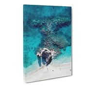 Above Monterosso Al Mare In Cinque Terre Italy Canvas Print | Gallery Wrapped 30mm Frame Wall Art | 20x14 inches | Ready to Hang | Modern Animal Picture | Living Room Bedroom Lounge Office