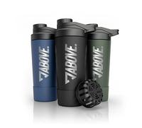 ABOVE. Protein Shaker Stainless Steel 750ml, Double-Wall Insulated, Black | Shaker Cup Keeps Drinks Hot/Cold 12H, with Sieve & Scale, BPA-Free, Dishwasher Safe 45°C, 100% Leakproof, Gym