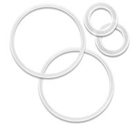 ABOVE. Replacement Sealing Rings Set - 2 Small & 2 Large Silicone Rings - Exclusively for the Lid of the 750ml Protein Shaker - BPA-Free & Durable