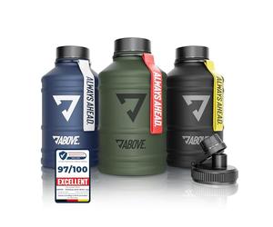 ABOVE. Stainless Steel Water Bottle 2.2L, BPA-Free, 100% Leakproof, Black