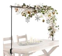 Above Table Pole Stand - Master Your Display Setup Heavy Duty Adjustable Hanging Rail with Clamps 120-250cm Width + Reinforced Screw Lock Industrial Metal Cover