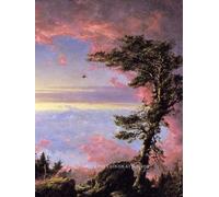 Above the Clouds at Sunrise Notebook: Frederic Edwin Church Hudson River School Landscape | Classic American Sunrise Painting Journal