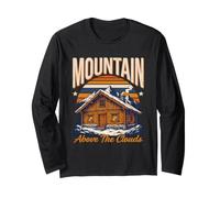 Above The Clouds Mountain Cabin Retreat Escape Long Sleeve T-Shirt