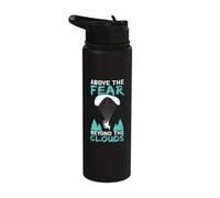 Above The Fear, Beyond The Clouds Paramotoring Stainless Steel Insulated Water Bottle