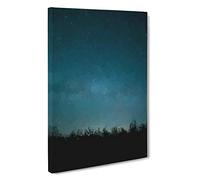 Above the Forest Canvas Print | Gallery Wrapped 30mm Frame Wall Art | 30x20 inches | Ready to Hang | Abstract Landscape Picture | Living Room Bedroom Lounge Office