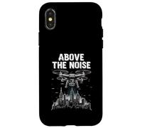 Above The Noise Drone Flying Pilot Cityscape Vision Case for iPhone X/XS