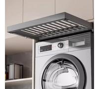 Above Washing Machine Drying Rack Aluminium Alloy Hidden Pull Out Trousers Rack Drawer, Extendable Pants Rack Space Saving Organizer For Wardrobe, Length Adjustable(Length 61.4~66.4cm)