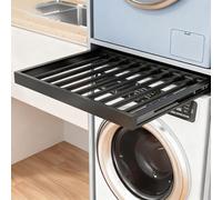 Above Washing Machine Drying Rack,Extendable Pants Organizer Drawer,Length Adjustable,Aluminium Alloy Organizer for Wardrobe,Multi-Functional Space Saving