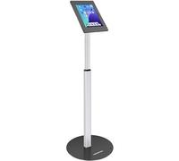 AboveTEK Anti Theft iPad Floor Stand, Robust Security Kiosk POS Tablet Stand, Height Adjustable Tablet Floor Stand w/Lock and Key Mechanism for 10.9-11" iPad & Galaxy Tab, Ideal for Retail Business