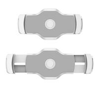 AboveTEK Bracket Tablet Holder for 4.7" to 13.5" Tablet & Phone (Holder Only), to Be Paired with Compatible iPad Stand as Swivel Clamp Mount for Kitchen Office Desk White
