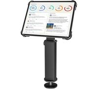 AboveTEK iPad Desk Grommet Mount, Adjustable Tablet Desk Mount with 360° Rotation & 180° Tilt, Fits 9.7"-13" Tablets, Anti-Theft iPad Stand, Heavy-Duty Aluminum Tablet Stand, Perfect for Work-Black