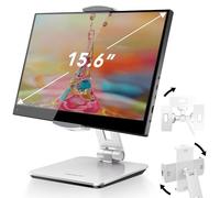 AboveTEK Professional Business POS Tablet Stand, Flexible Tablet Mount for Home Office & Commercial Desktop with 360° Swivel Holders for Any 4-14" Display Tablets or Cell Phones (Silver)