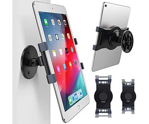 AboveTEK Tablet Wall Mount, Swivel 360° Rotating Tablet Holder w/two Brackets to Fit 6-13" Tablets, Horizontal/Vertical Tilt Arm for Flexible Viewing Angles in Kitchen House Showroom Retail Store