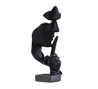 aboxoo Statue, Metal Plastic, Black