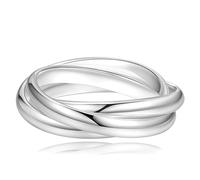 ABPBA Fidget Rings for Anxiety Women, Anti-Stress Spinner 925 Sterling Silver Thumb Rings with Sliding Ring Loop, Anxiety Rings for women with Jewellery Box (9)