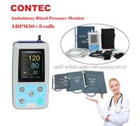 ABPM50 Monitor 24 Hour Ambulatory Blood Pressure Holter Set -free 3 Cuffs