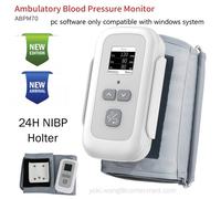 ABPM70 Adult NIBP Holter Digital Blood Pressure Monitor 24H Recorder Software