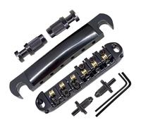 Abr-1 Style Tune-o-matic Bridge Tailpiece Gold for Gibson Les Paul Gear Replacement (black)