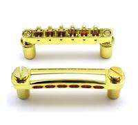 ABR-1 Tune-O-Matic Electric Guitar Bridge for Epiphone Les Paul LP SG Style Electric Guitar - 12 String Saddle System with Plating and Intonation Adjustments (Gold)