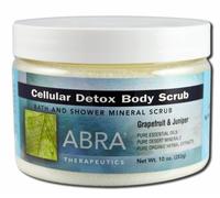 Abra Therapeutics, Cellular Detox Body Scrub, Grapefruit & Juniper, 10 oz (283 g)