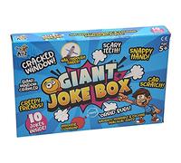 Abracadabra Giant Naughty Joke Box, Black - 10 Piece Set - Big Kid, Youth - Prank Box - Whoopee Cushion, Snapping Chewing Gum, Surprise Snake Bag, Orrin Bugs