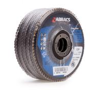 Abracs Abfz115B080 Pro Zirconium Flap Disc 115Mm 80 Grit (5 Pack)