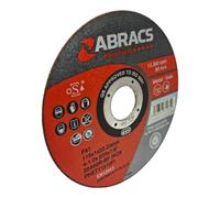 Abracs Cut Off Wheels - Extra Thin Metal and Stainless Steel Cutting Discs For Angle Grinders 115mm x 1.0 x 22mm (4 1/2") 10-Pack