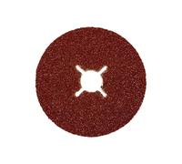 Abracs Fibre Sanding Disc Aluminium Oxide 115mm 80 Grit ABABFD115080A in Red Abracs Red