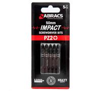 Abracs Ipz25005 Pz2 Impact Screwdriver Bits 50Mm (Pack Of 5)