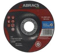 Abracs Proflex 115 x 6.0 x 22.23mm DPC Metal Grinding Disc (5 Pieces)
