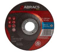 Abracs Proflex Metal Grinding Discs with DPC Centre 115mm x 6mm (25 Pack)