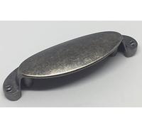 Abrafix 64mm 'Hanson' Pewter Finish Cupboard/Wardrobe/Kitchen Door Cup Pull Handle