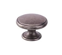 Abrafix Knob Handle Antique Pewter Effect Henrietta/Ariel Cupboard Door 38mm Diameter